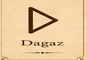 Dagaz rune symbol ᛞ meaning
