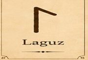 Laguz rune symbol ᛚ meaning