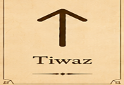 Tiwaz rune symbol ᛏ meaning