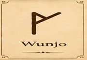 Wunjo rune symbol ᚹ meaning