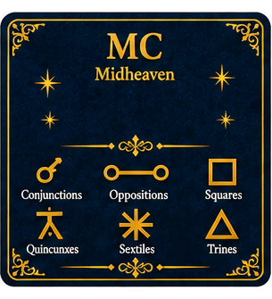 Midheaven Aspects in Astrology