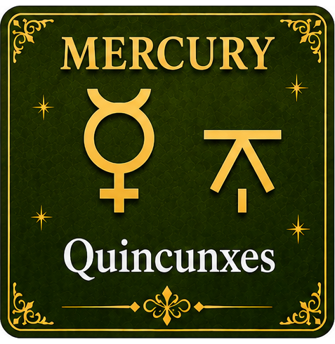 Mercury Quincunxes