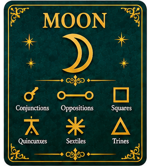 Moon Aspects in Astrology