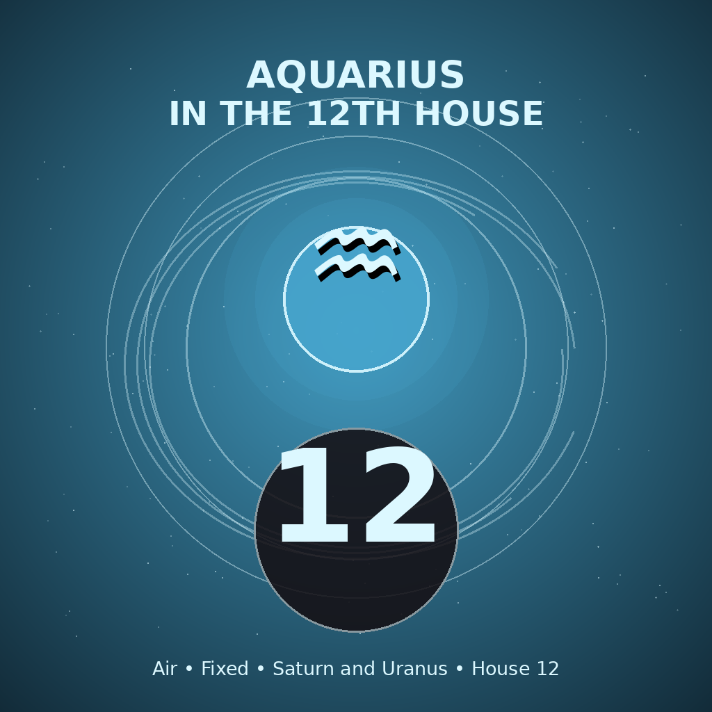 Aquarius in the 12th House