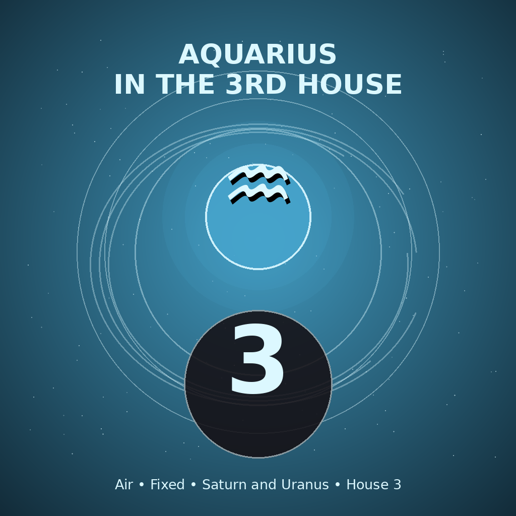 Aquarius in the 3rd House