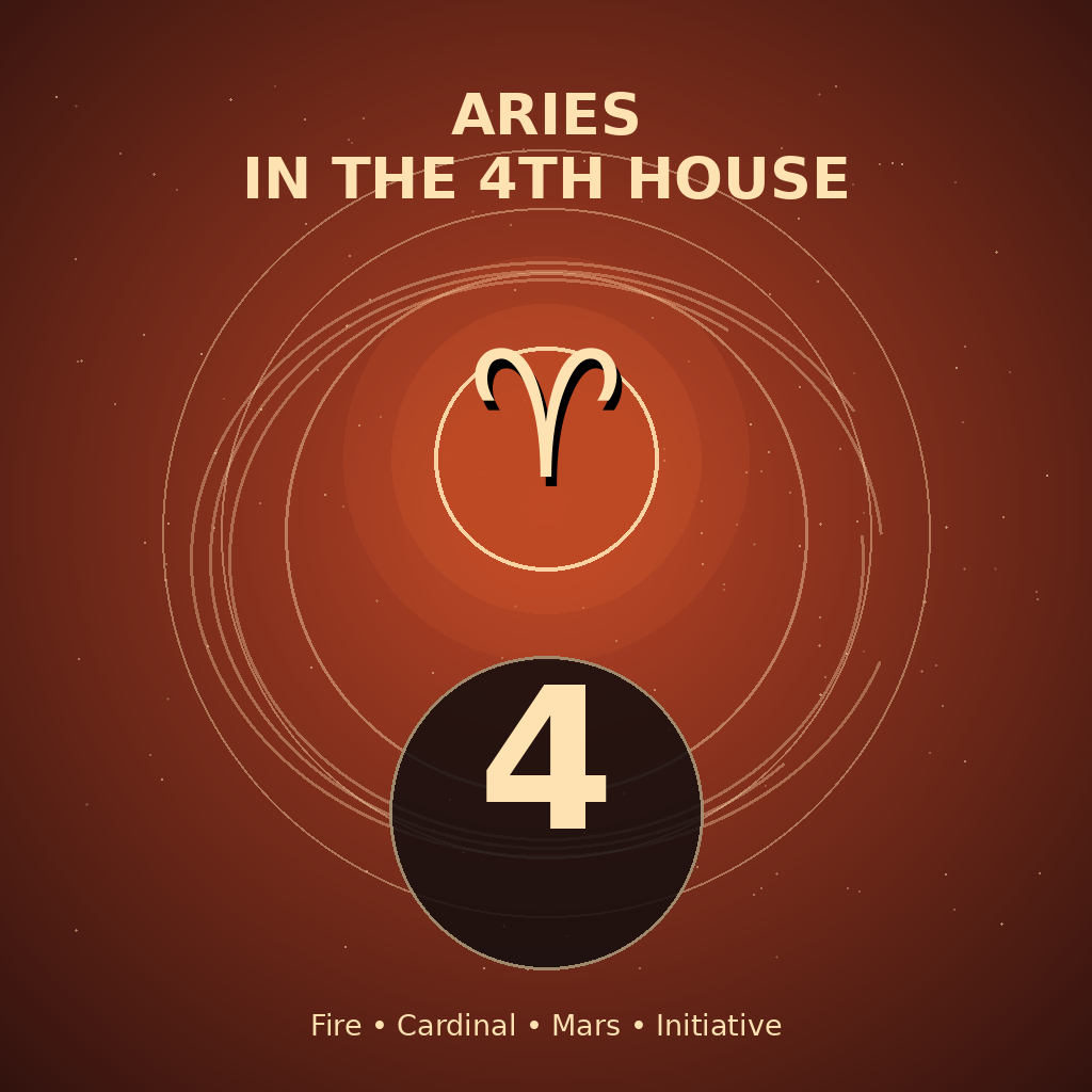 Aries in the 4th House