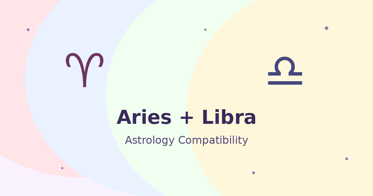 Aries and Libra Compatibility astrology compatibility image