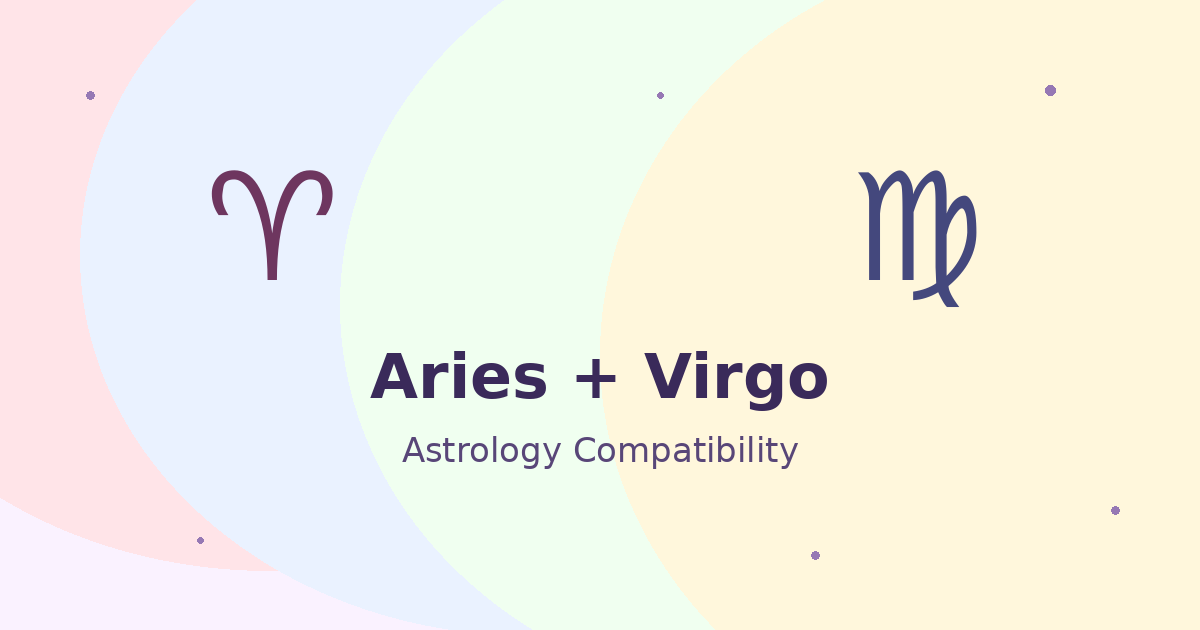Aries and Virgo Compatibility astrology compatibility image