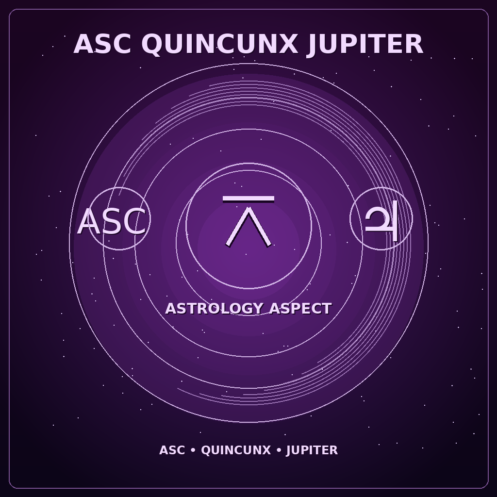 Ascendant Quincunx Jupiter