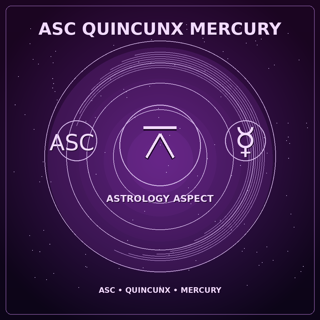 Ascendant Quincunx Mercury