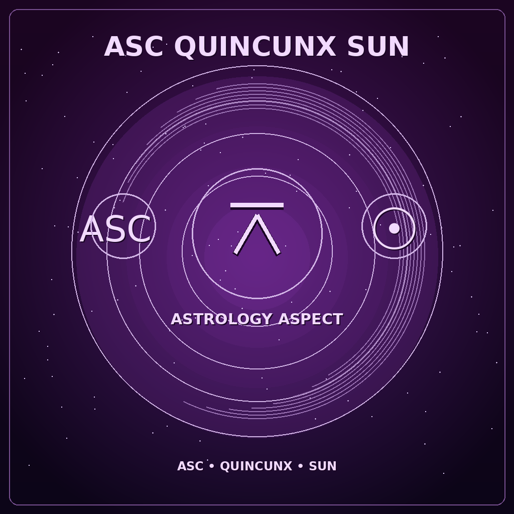 Ascendant Quincunx Sun