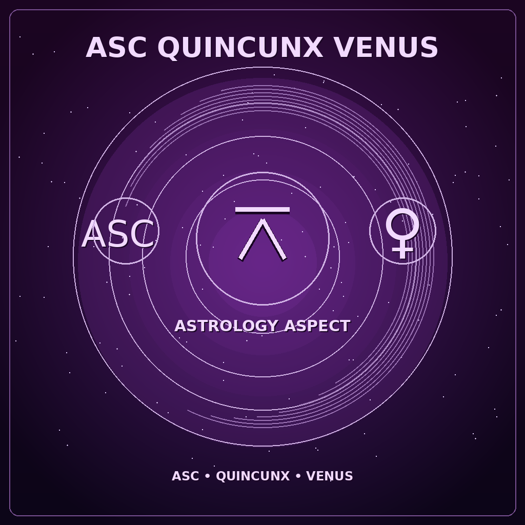 Ascendant Quincunx Venus