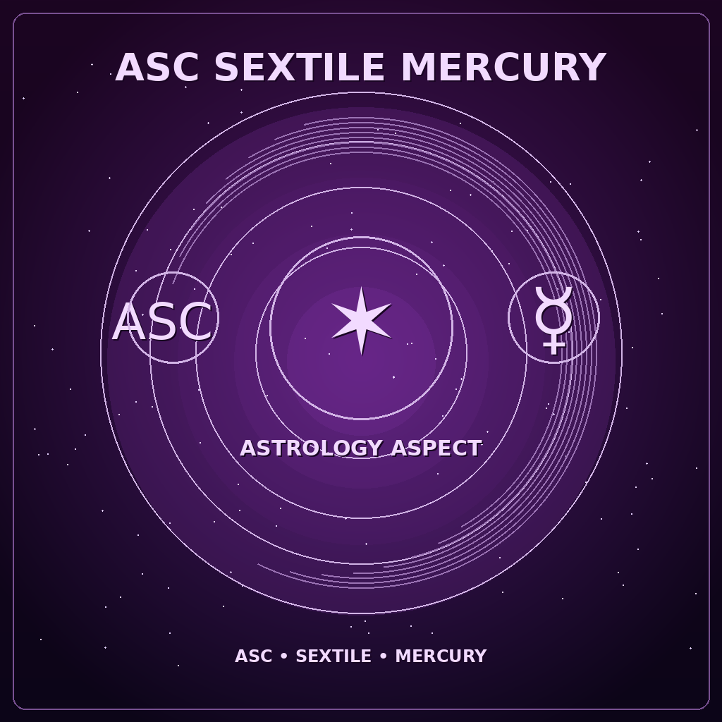 Ascendant Sextile Mercury