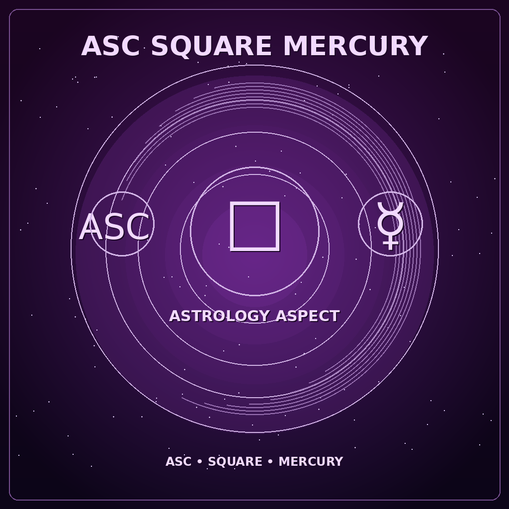Ascendant Square Mercury
