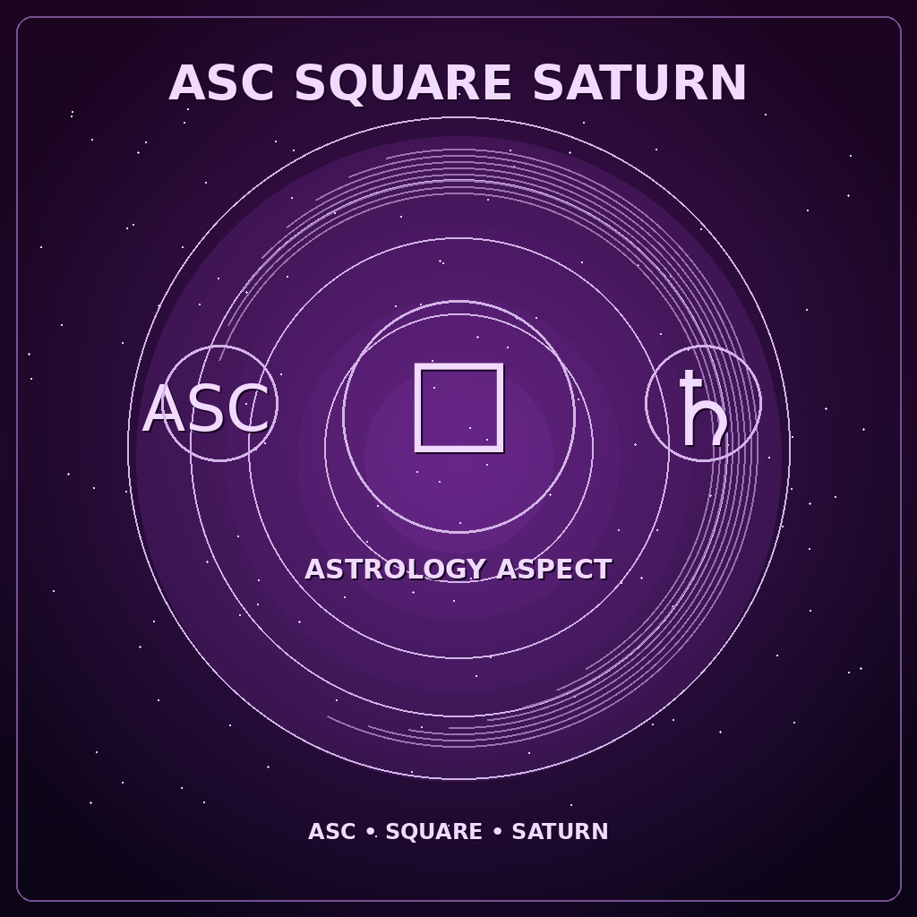 Ascendant Square Saturn
