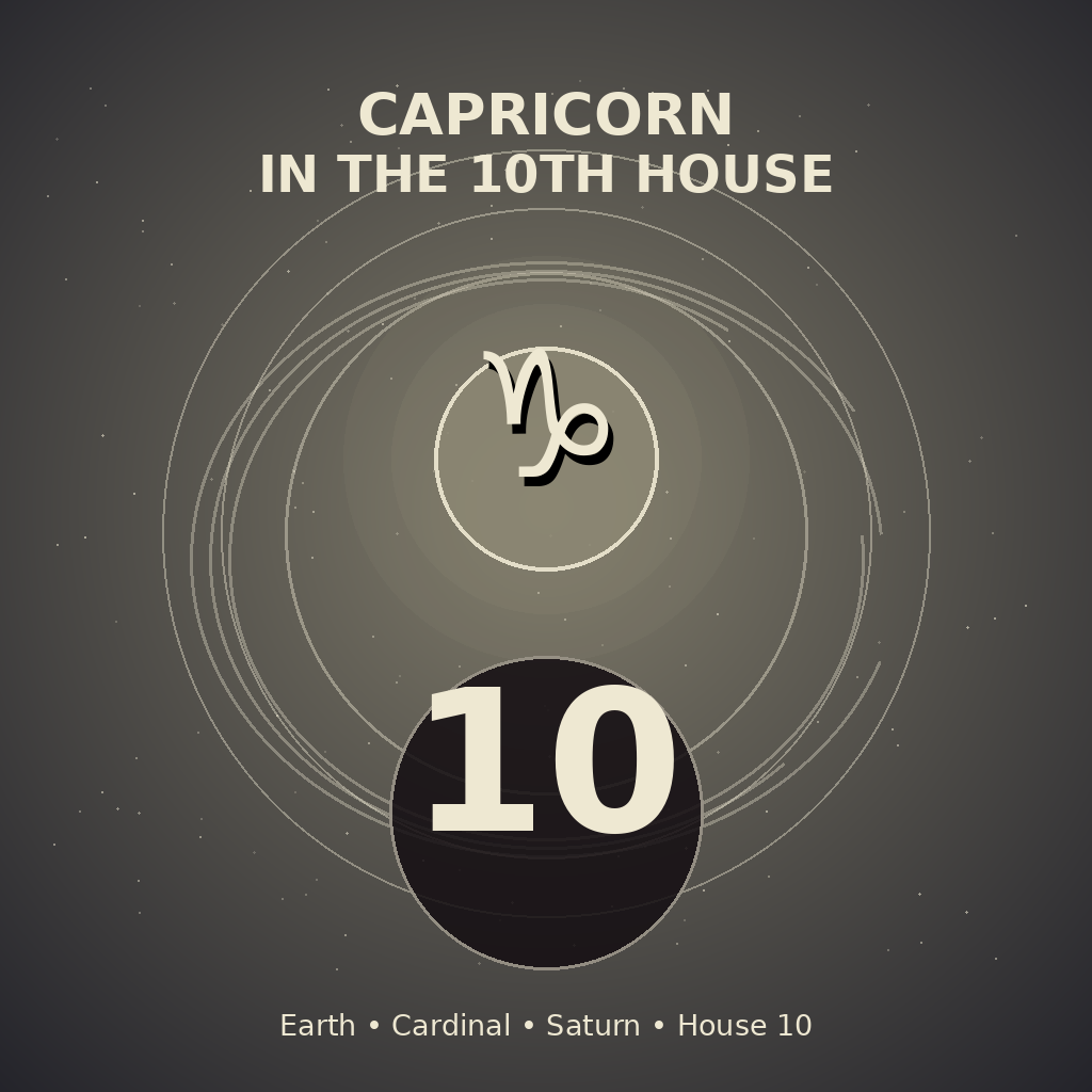 Capricorn in the 10th House