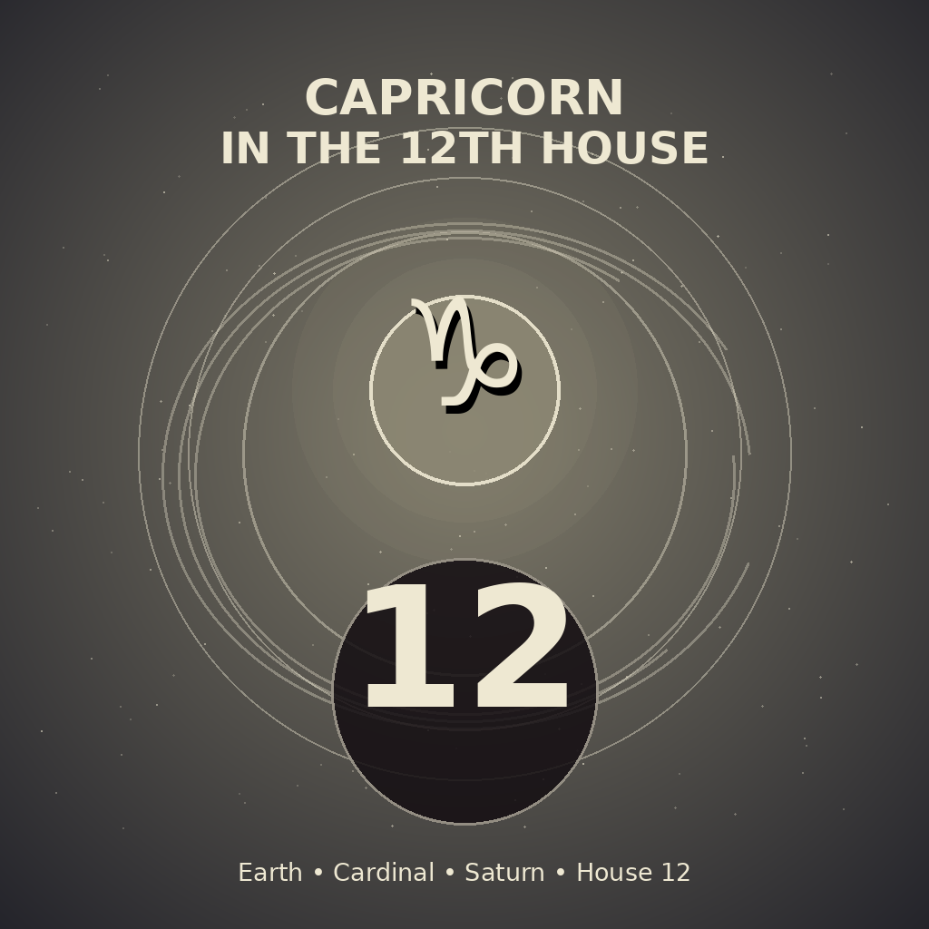 Capricorn in the 12th House