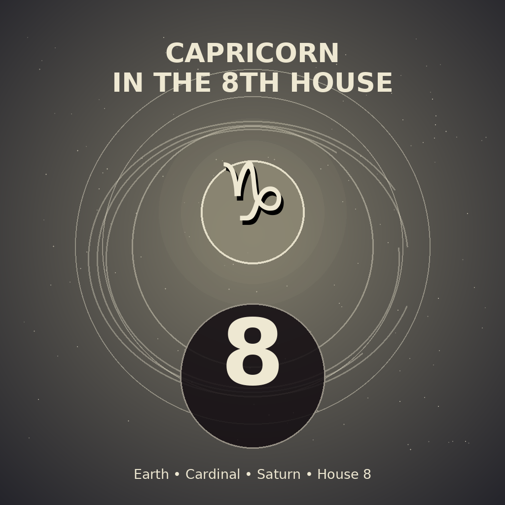 Capricorn in the 8th House