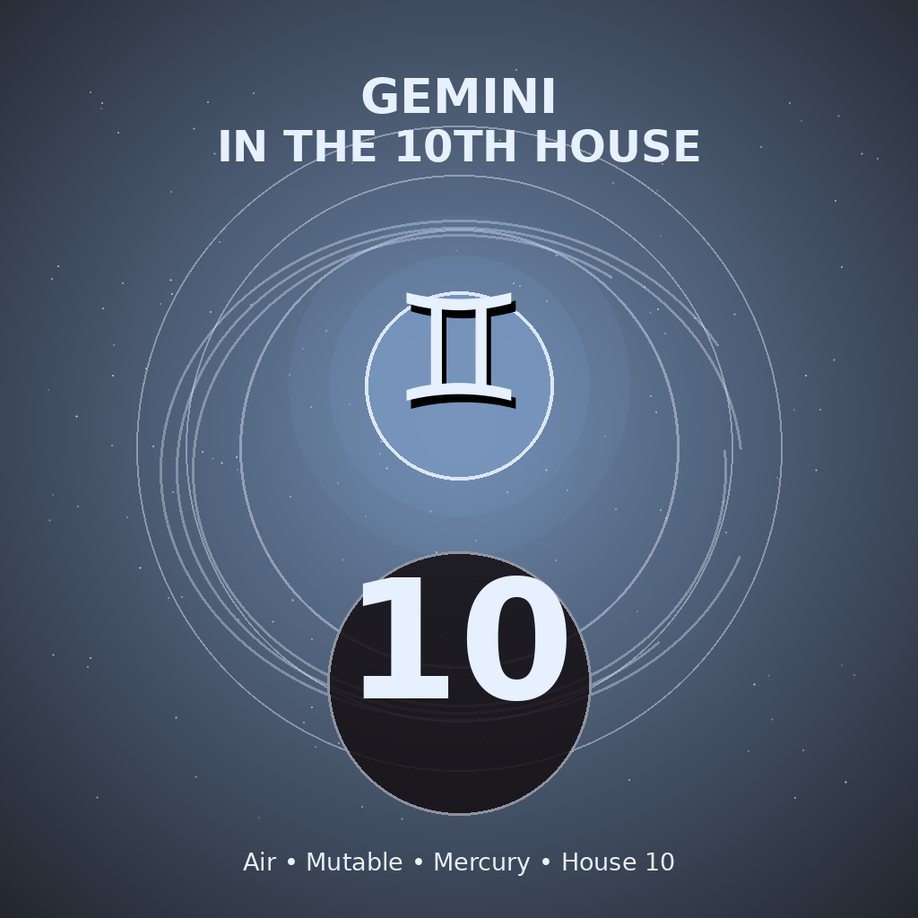 Gemini in the 10th House