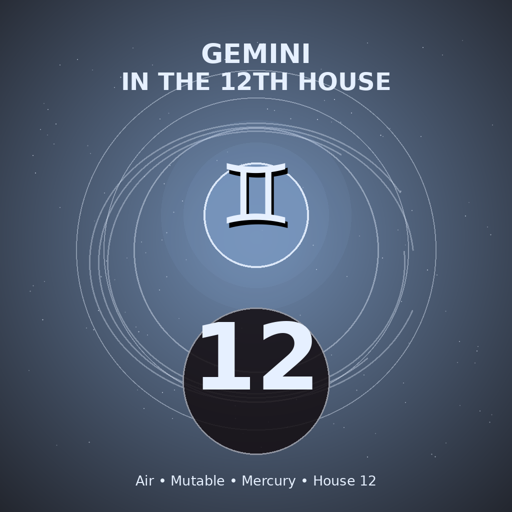 Gemini in the 12th House