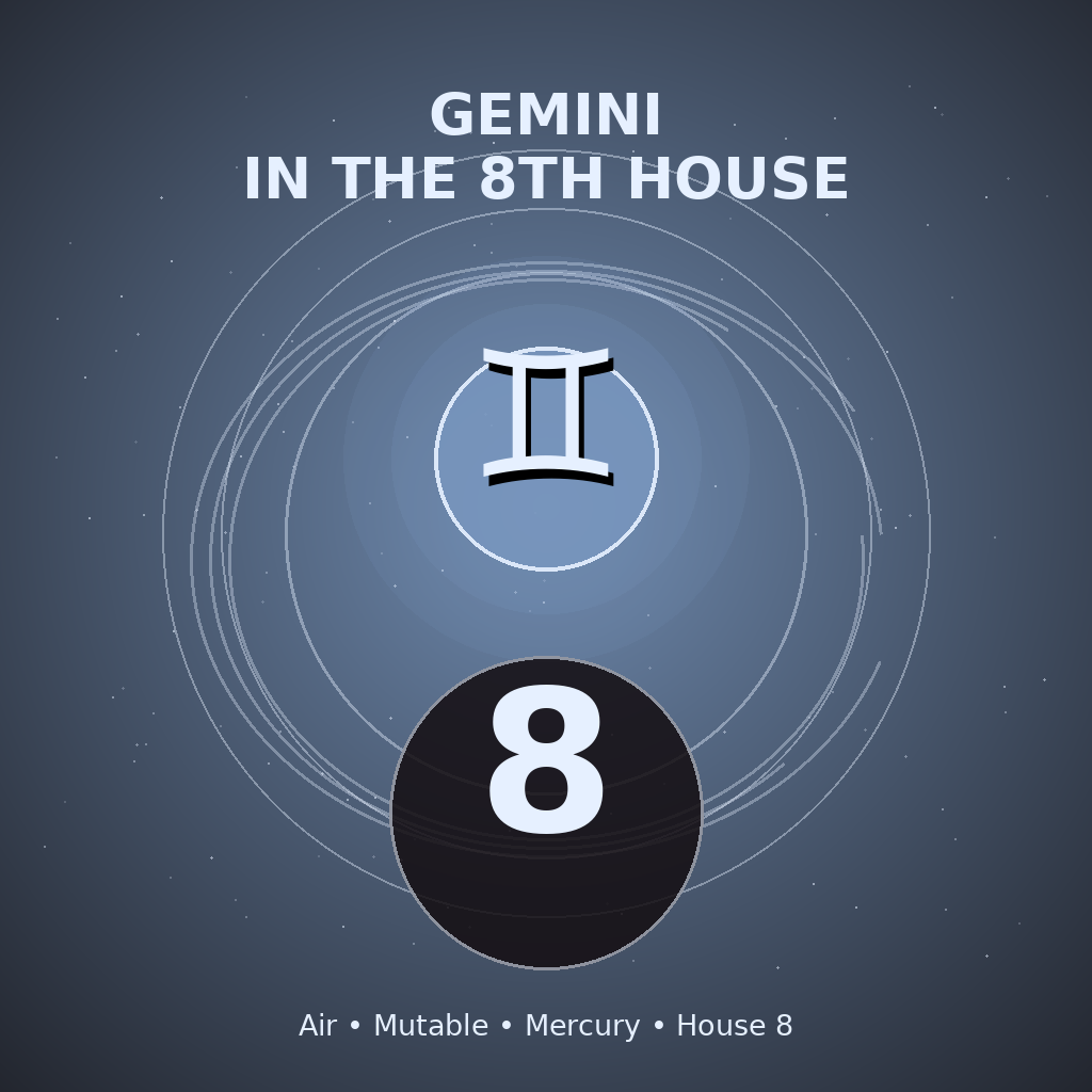 Gemini in the 8th House