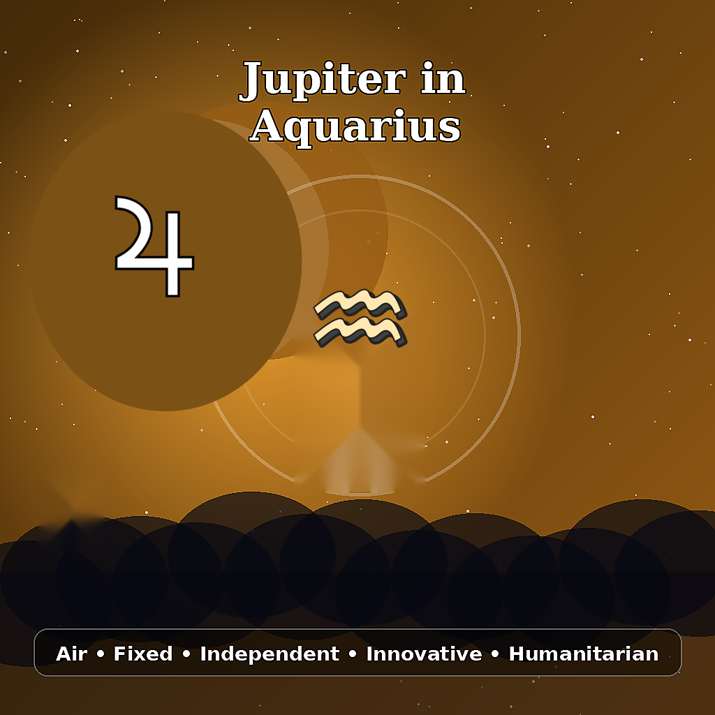 Jupiter in Aquarius astrology meaning image