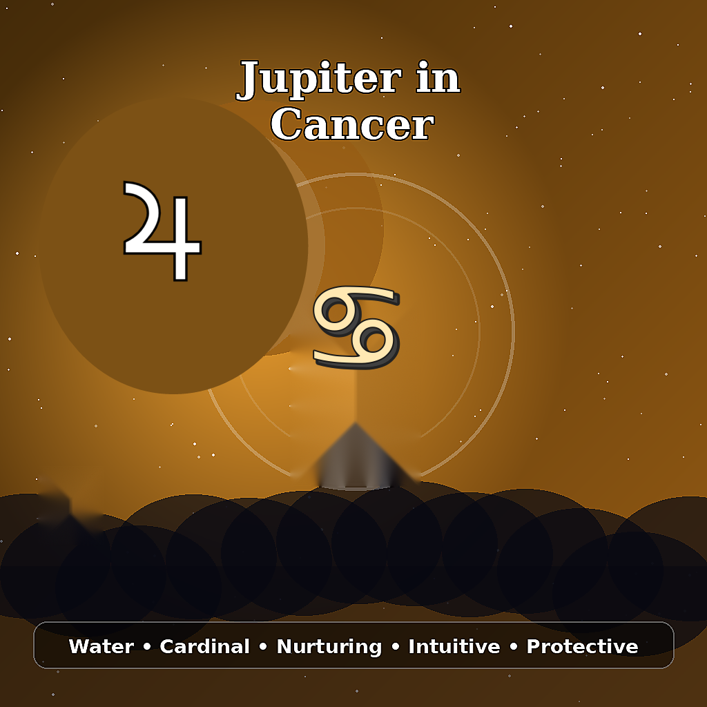 Jupiter in Cancer astrology meaning image