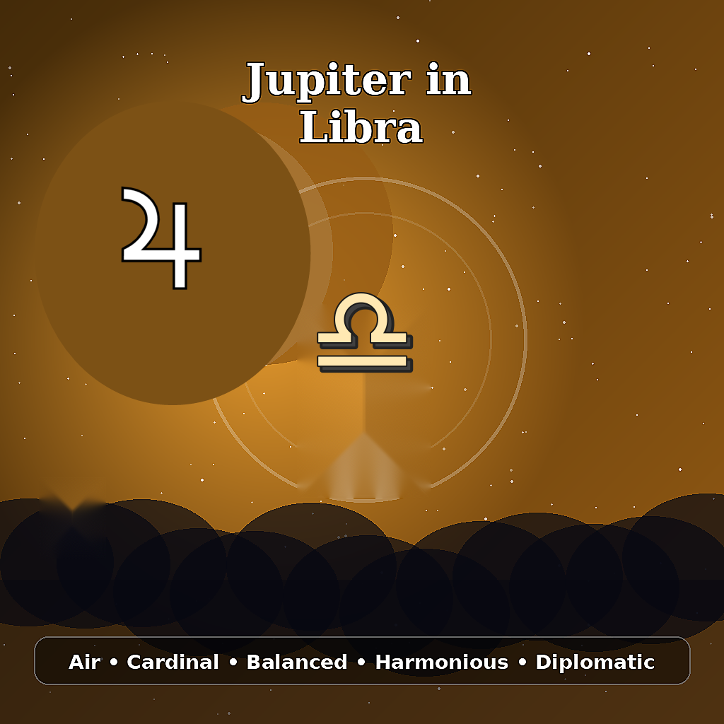 Jupiter in Libra astrology meaning image
