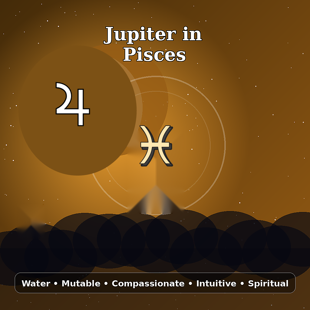 Jupiter in Pisces astrology meaning image