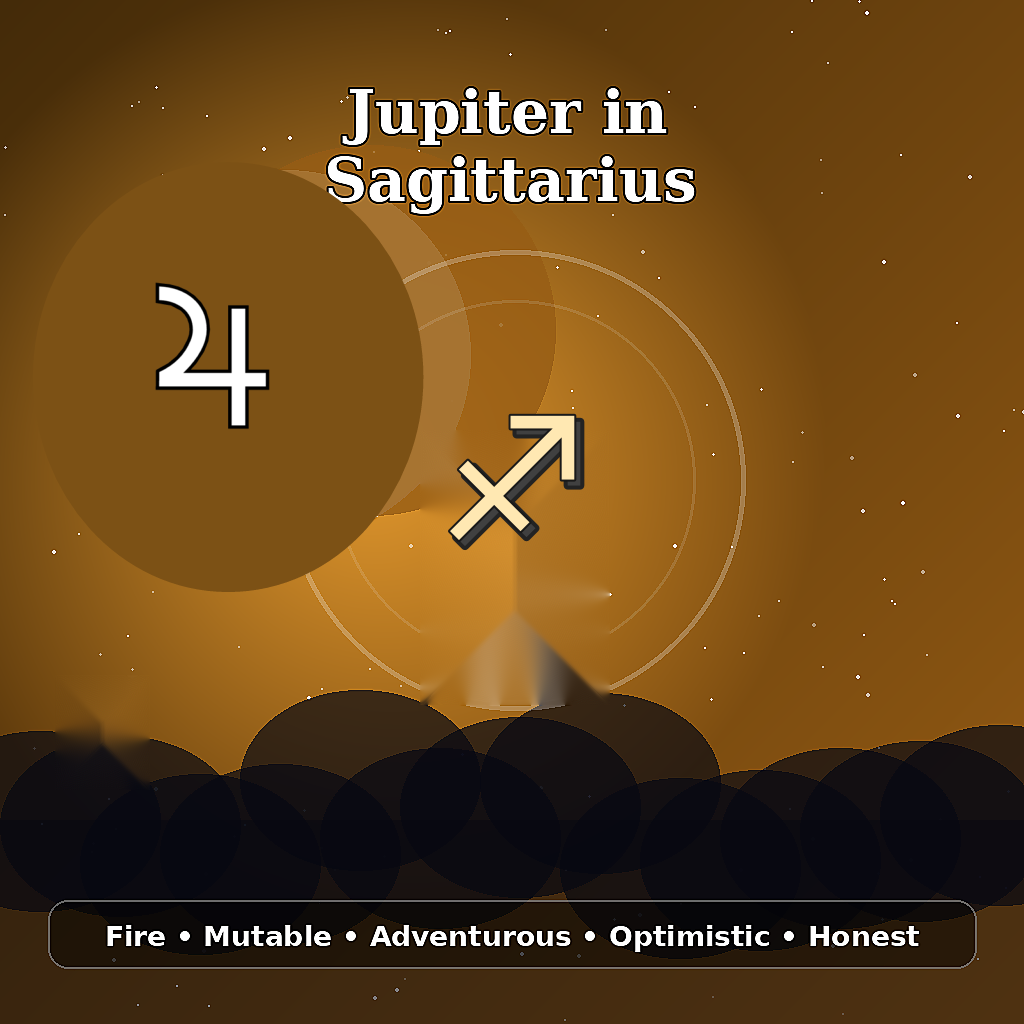 Jupiter in Sagittarius astrology meaning image