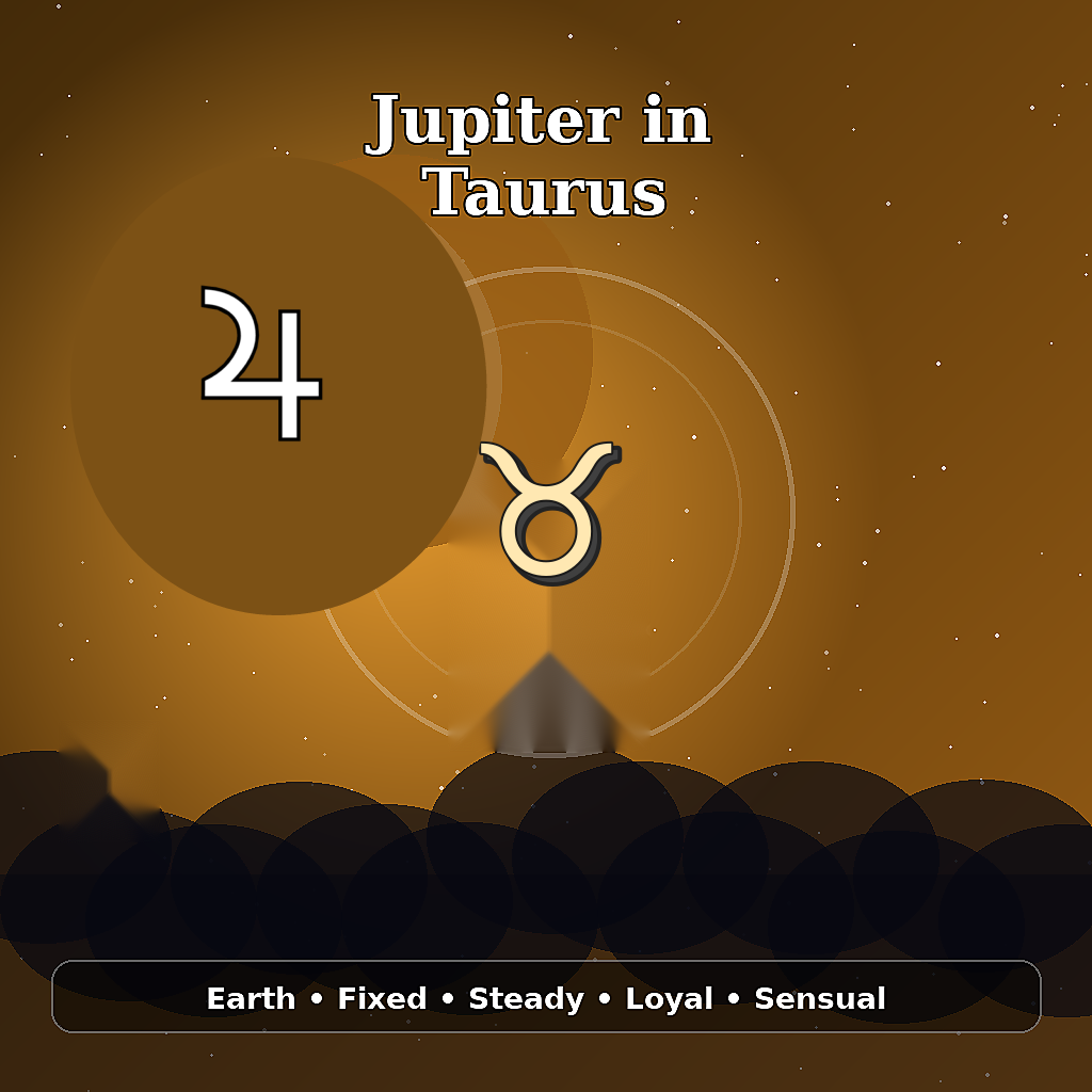 Jupiter in Taurus astrology meaning image