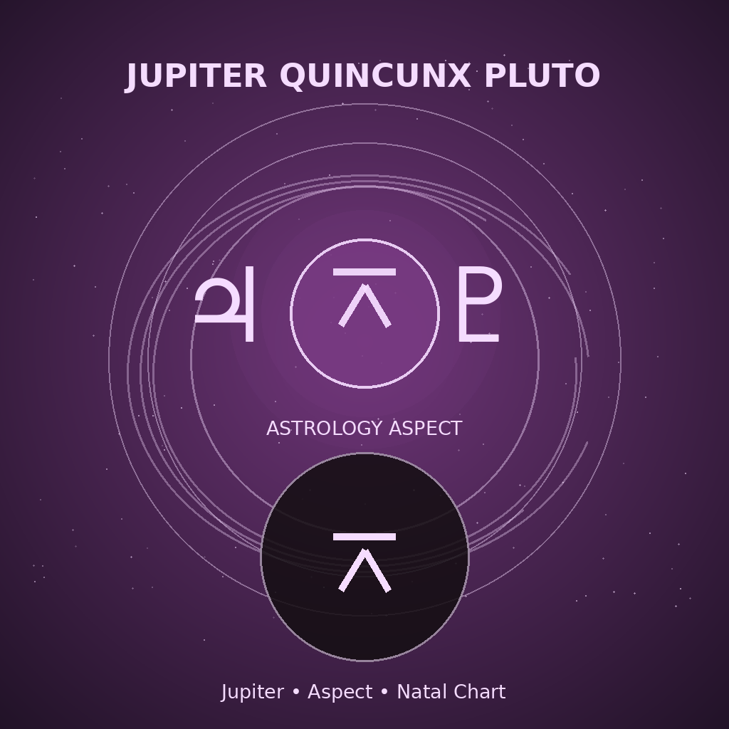 Jupiter Quincunx Pluto