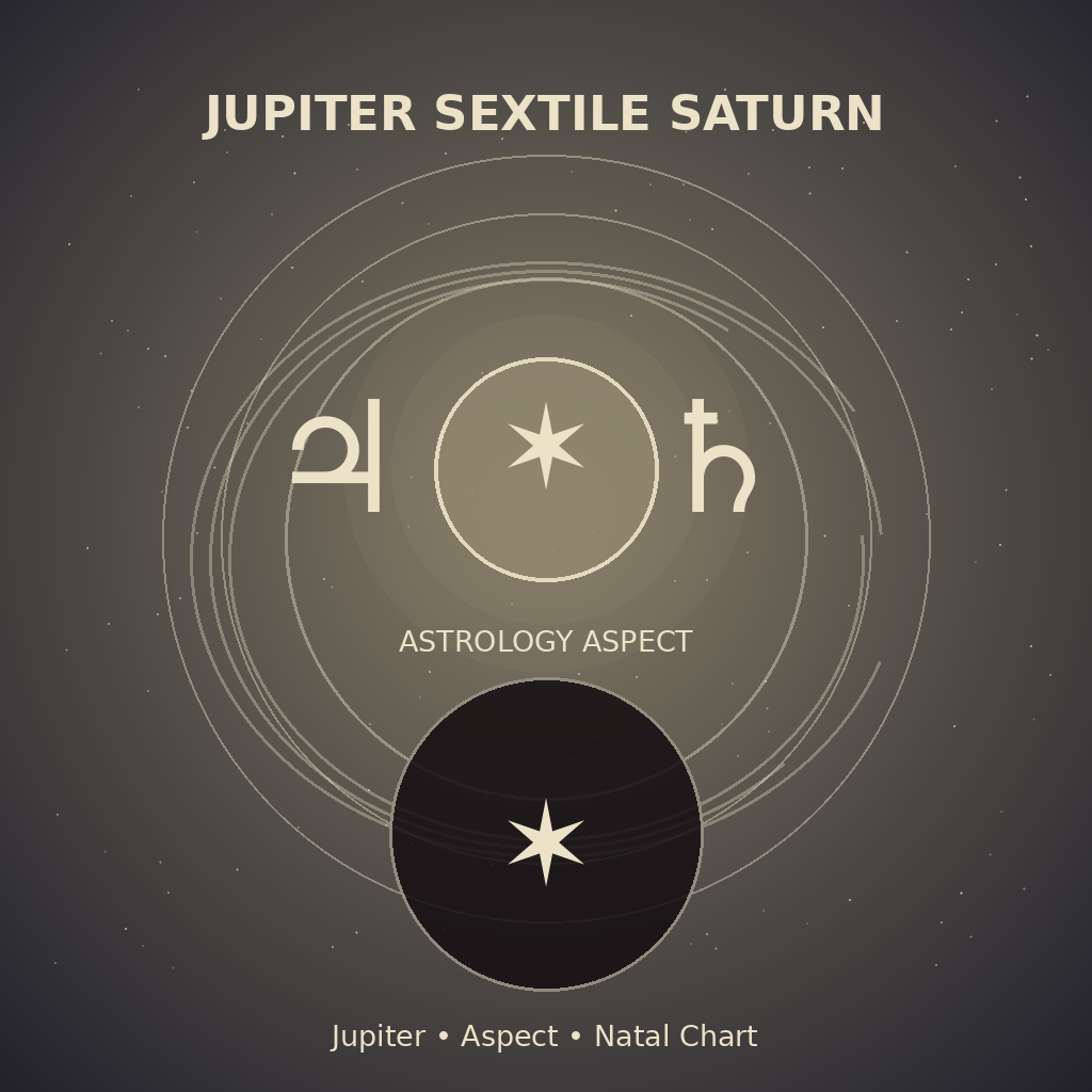 Jupiter Sextile Saturn
