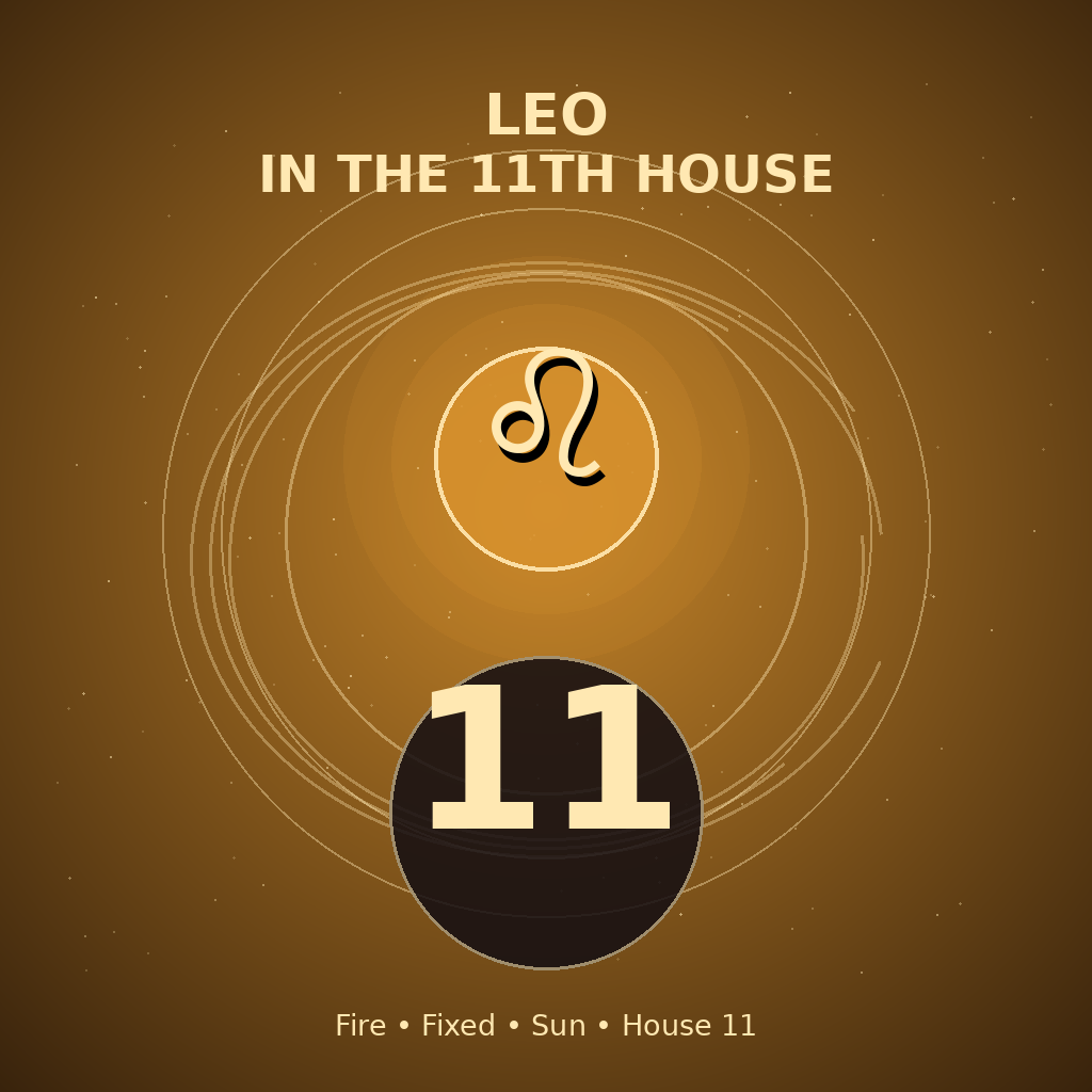 Leo in the 11th House