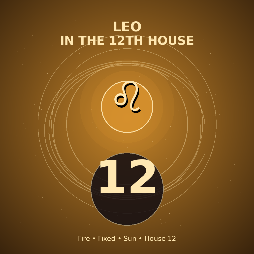 Leo in the 12th House