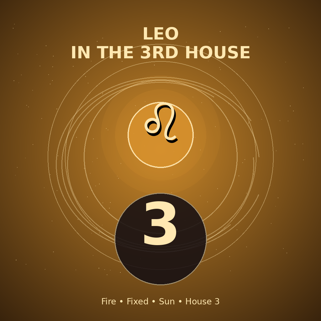 Leo in the 3rd House