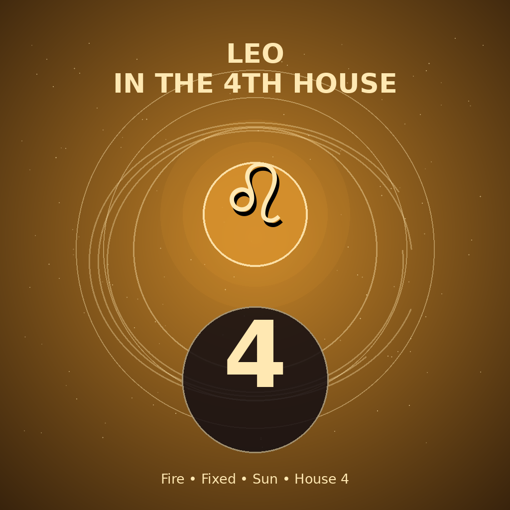 Leo in the 4th House