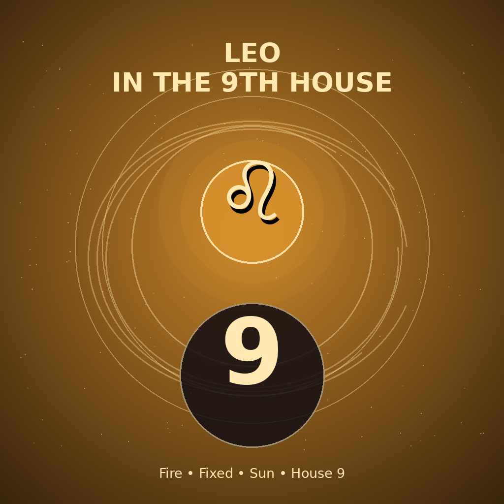 Leo in the 9th House