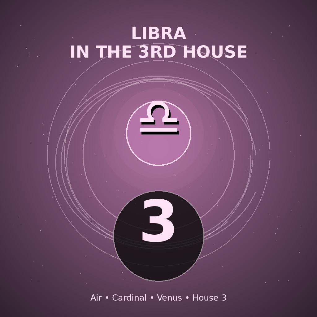 Libra in the 3rd House