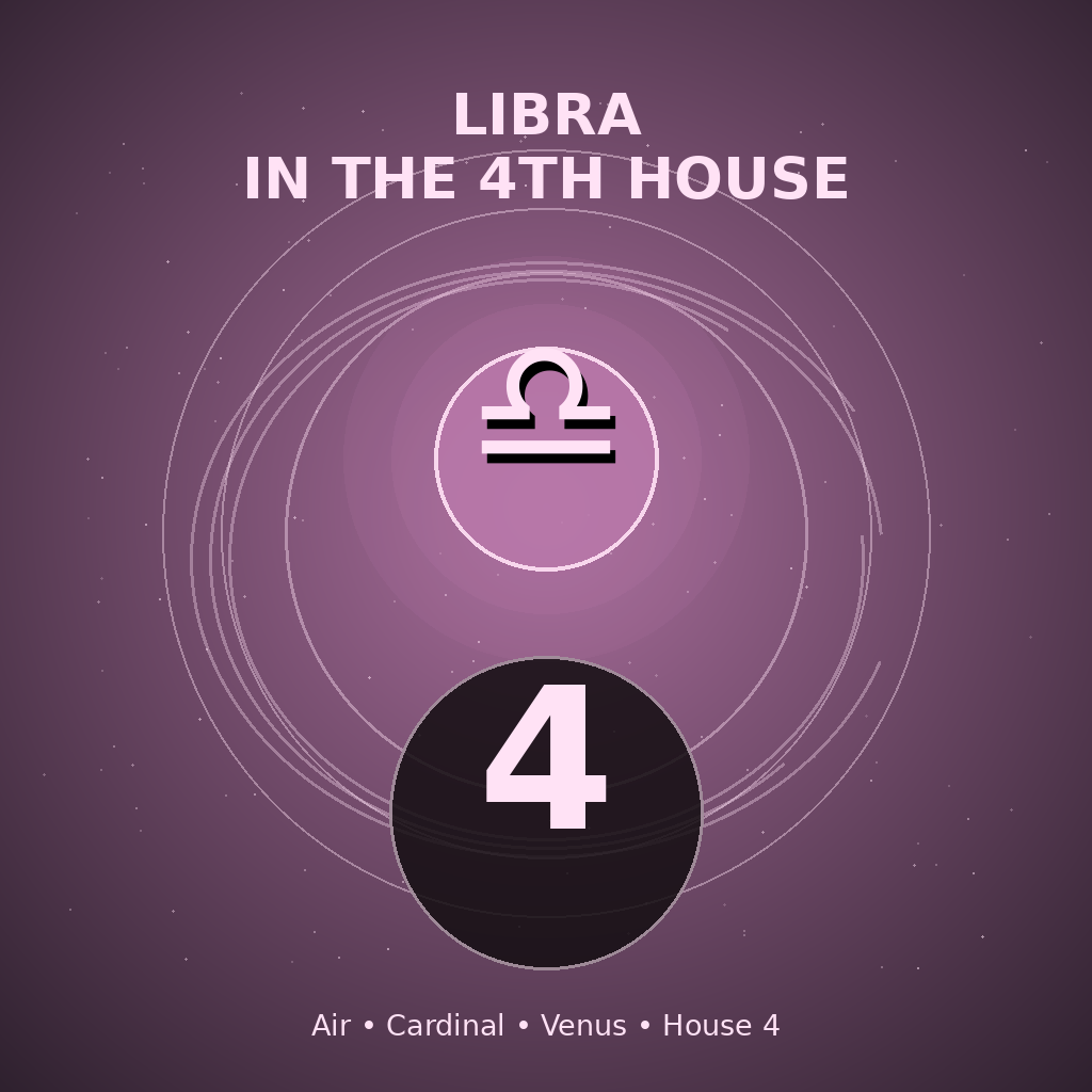 Libra in the 4th House
