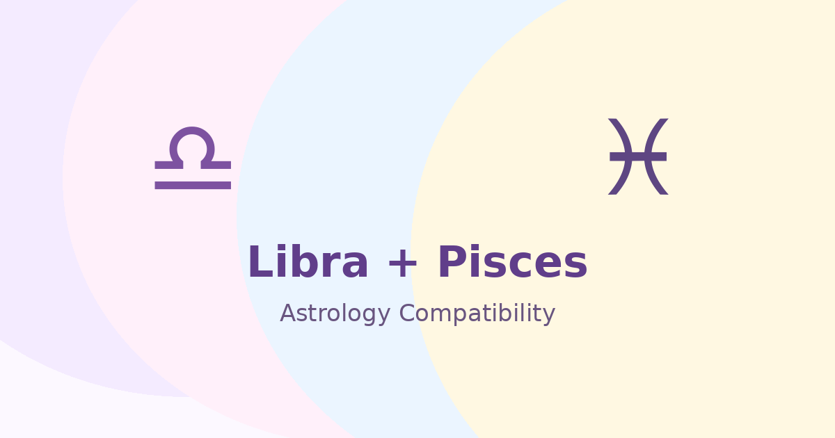 Libra and Pisces Compatibility astrology compatibility image