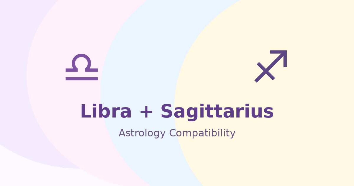 Libra and Sagittarius Compatibility astrology compatibility image