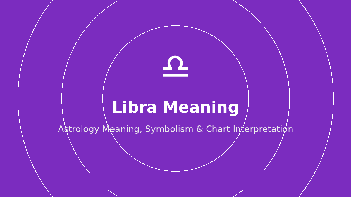 Libra zodiac sign meaning