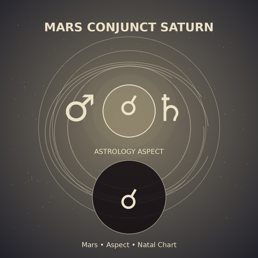 Mars Conjunct Saturn