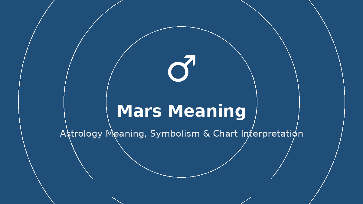 Mars astrology meaning