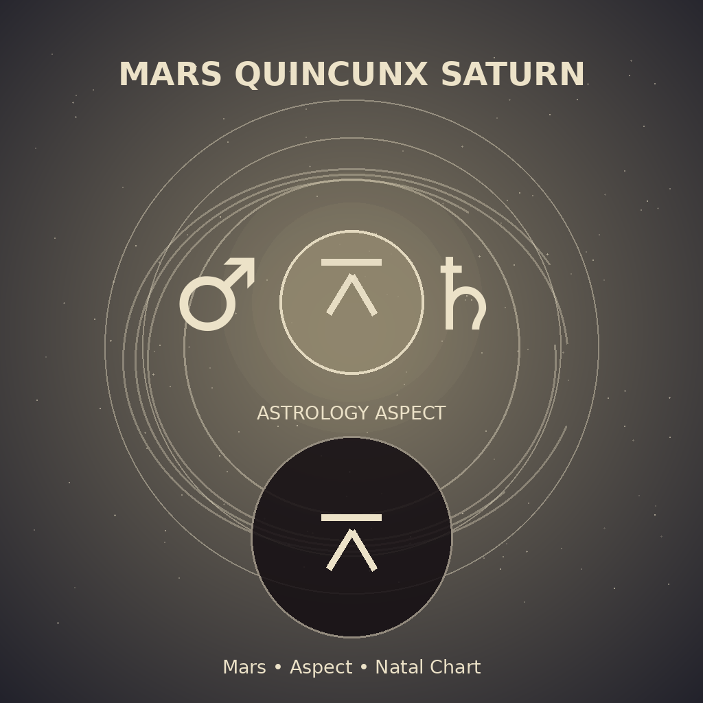 Mars Quincunx Saturn
