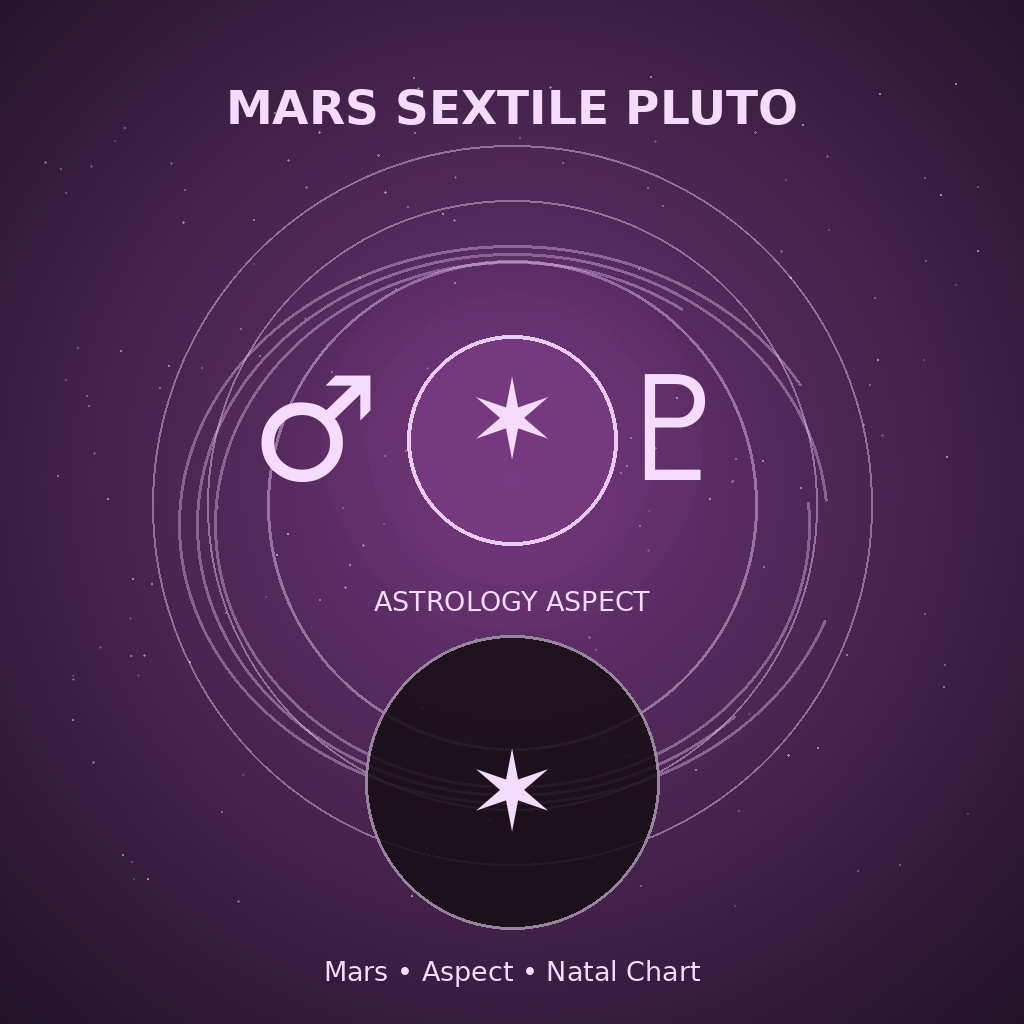 Mars Sextile Pluto