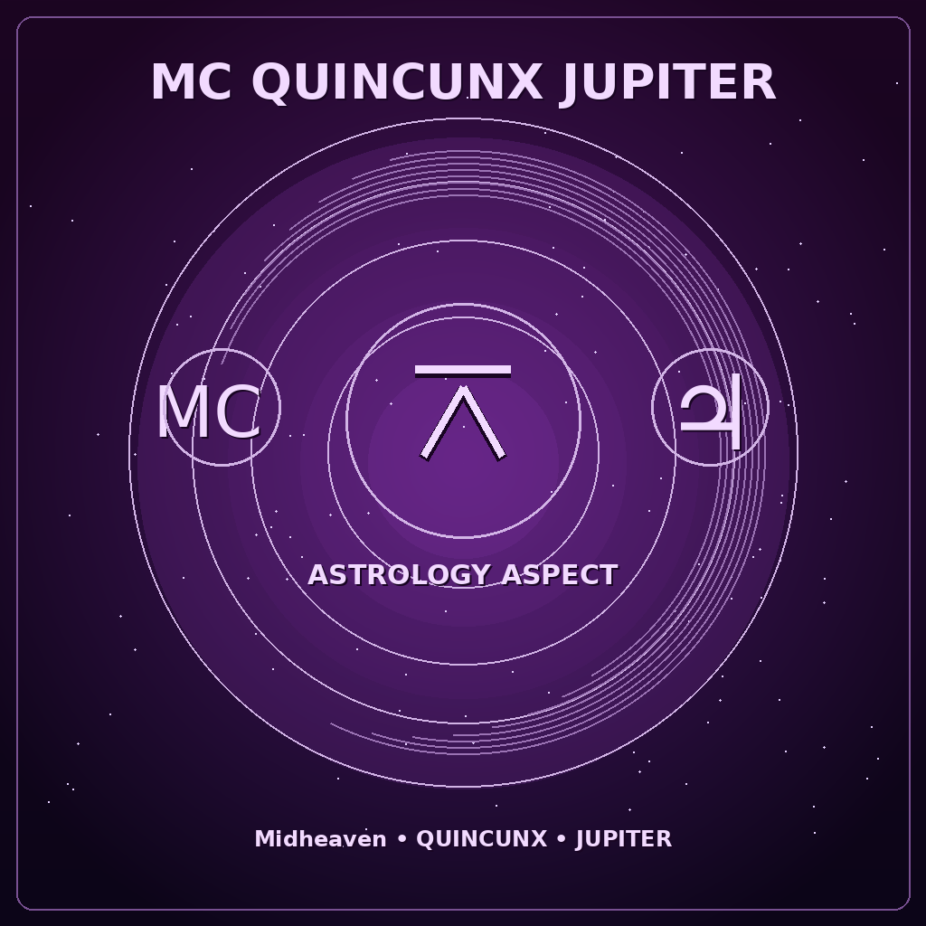 MC Quincunx Jupiter