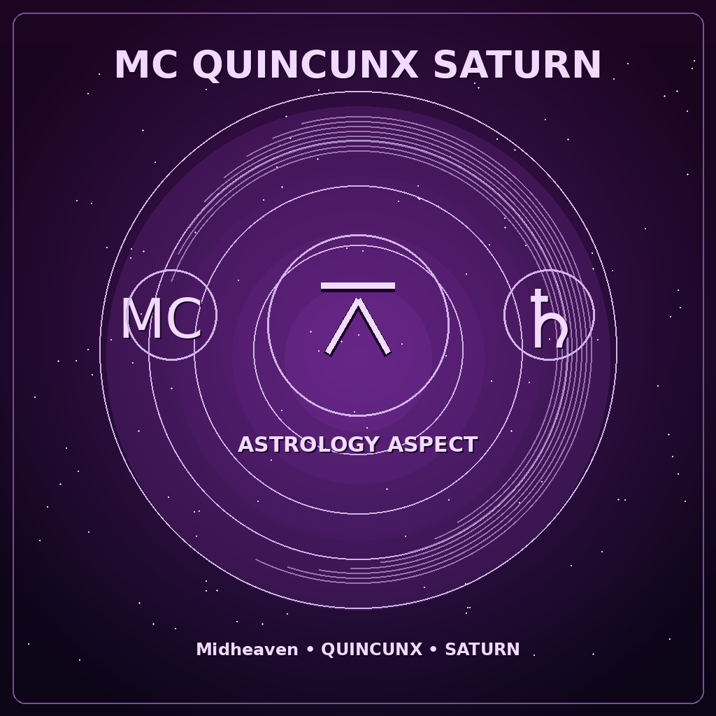 MC Quincunx Saturn