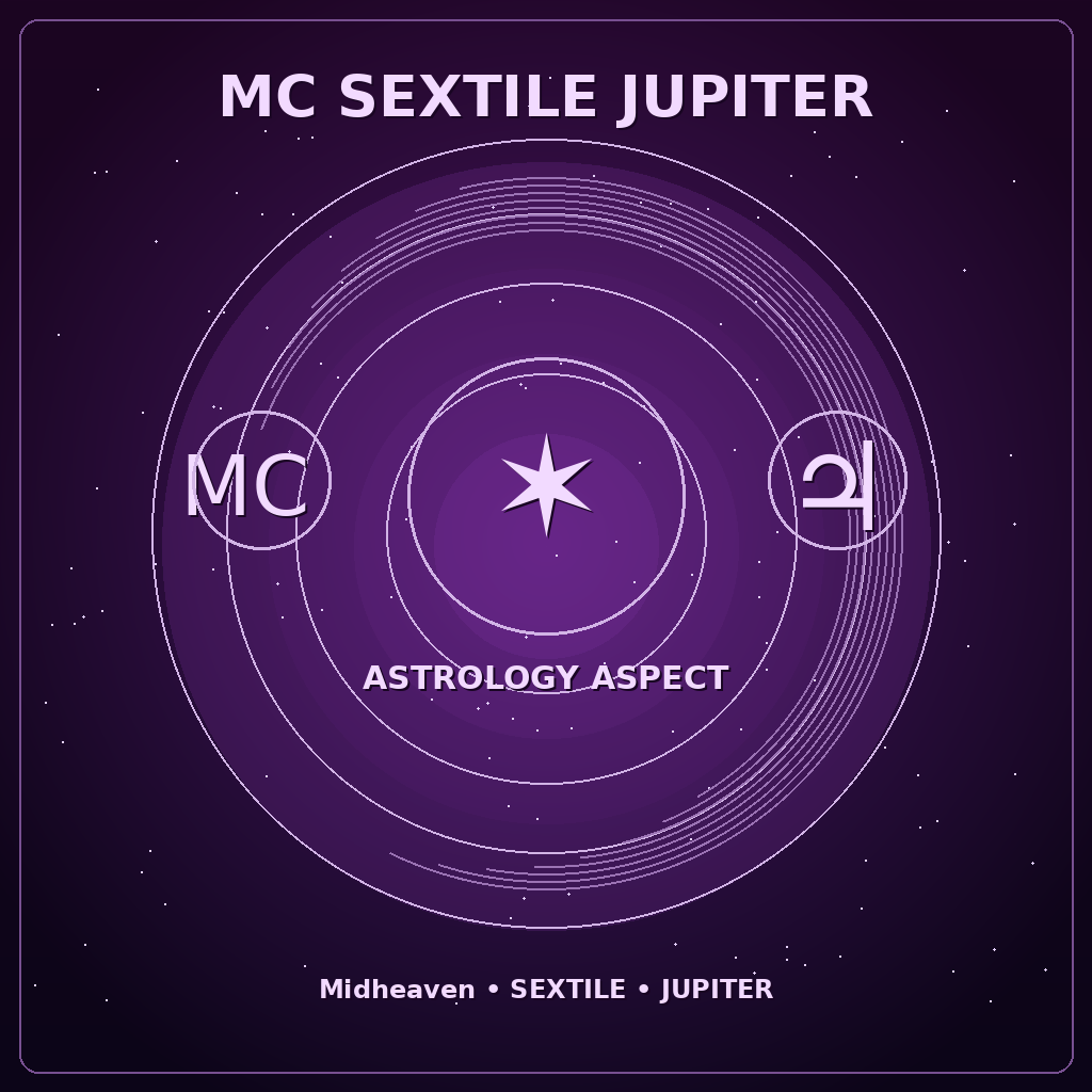MC Sextile Jupiter